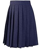 French Toast Pleated Skirt - navy, 18