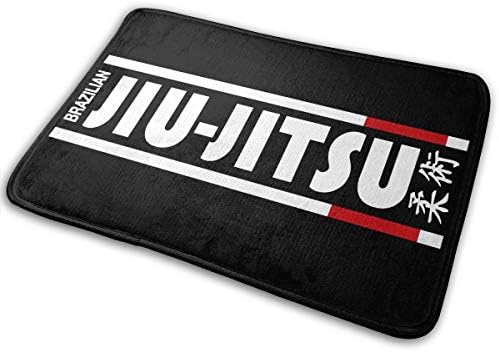 KLQ Jiu Jitsu Line Non-Slip Doormat Bath Floor Mat Rug Bathroom Rug Carpet Welcome Indoor Door Mats Treated Monogram Doormat Yoga Cushion Pad
