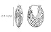 Sterling Silver Balinese Inspired Click Top Round Hoop Earrings (0.85