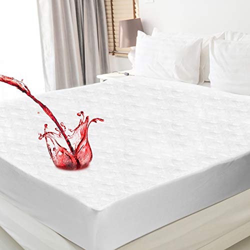 WGCC Premium Waterproof Bamboo Queen Mattress Protector Pad Cover
