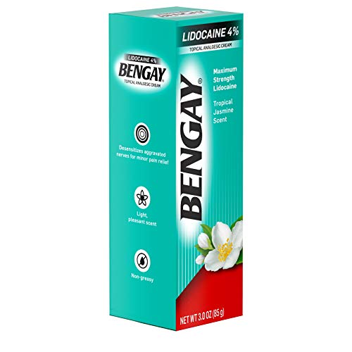 Bengay Pain Relieving Lidocaine Cream, NonGreasy Topical Analgesic