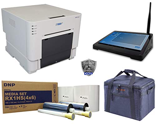 DNP DS-RX1HS 6" Dye Sublimation Printer - Bundle With DNP Print Media 4x6" 700 Prints, WPS Pro Wireless Printer Server, Padded Printer Carrying Case