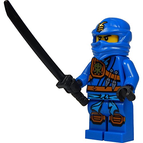 LEGO Ninjago: Jay (blue ninja) Minifigure with katana (sword) 2015 version