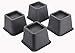 Ryehaliligear 4-Pack 3 Inch Bed Risers, Furniture Risers Bed Riser and Bed Lifts,Helps You Storage Under The Bed