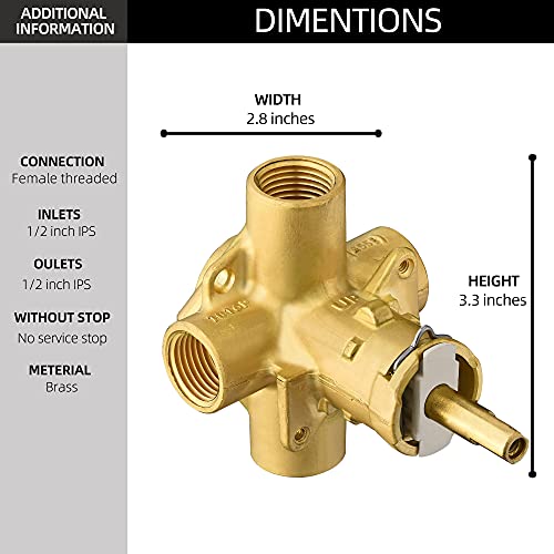 Pressure Balancing Shower and Tub Valve, Compatible with Moen PosiTemp