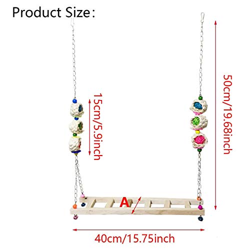 CXWAWSZ Hühnerleiter Schaukel Huhn Geschirr Henne Größe Hühnerstall Schaukel Leiter Cchicken Geschirr und Leine Huhn… – Bild 4
