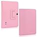 TabSuit Dragon Touch Y88X Plus PU Leather Case Stand Cover for 7'' Dragon Touch Y88X Plus/ Y88X/ Y88, KingPad K70/ K77, NeuTab N7/ N7 Pro, Chromo, ProntoTec, iRulu, Zeepad, Alldaymall w/ Dual Camera (Pink)