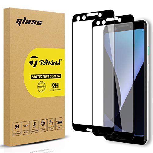 Topnow [2 Packs for Google Pixel 3 Screen Protector, 2.5D Full Coverage 9H Hardness Tempered Glass film for Google Pixel 3
