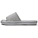 Women's Comfort Memory Foam Cotton House Slippers Spa Shoes w/Fleece Lining & Anti-Skid Rubber Sole (Medium / 7-8 B(M) US, Gray)