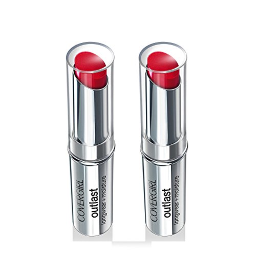 (2 Pack) COVERGIRL Outlast Longwear Lipstick Red Rouge 925.12 oz