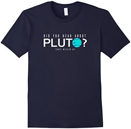 Mens Psych Did You Hear About Pluto T-Shirt Large Navy