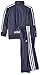 adidas Little Boys' Iconic Tricot Jacket and Pant Set, Grey, 7X