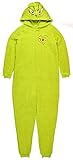 Dr. Suess Grinch Women's Plus Licensed Sleepwear Adult Costume Union Suit (Medium)