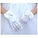 T.H.L.S Tandi Girls Gorgeous Satin Fancy Gloves for Special Occasion Dress Formal Wedding Pageant Party Short