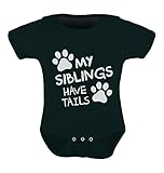 TeeStars - My Siblings Have Tails Funny One-piece Infant Bodysuit Baby Onesie