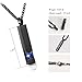 XSMZB Crystal Cremation Urn Jewelry Cube Memorial Ashes Necklace Pendant Keepsake- Black Birthstone Series(Blue)