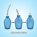 TopQuaFocus Enema Bulb Anal Douche Enema Cleaner for Women’s or Man’s Health 10 oz Clear Blue