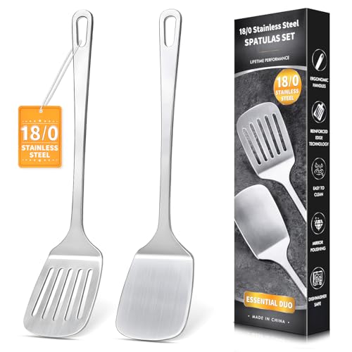 Stainless Steel Spatula Set Metal Turner Blades