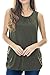 Smallshow Women's Maternity Nursing Tank Top Sleeveless Comfy Breastfeeding Clothes (M) Army Green