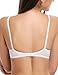 Wingslove Women's Sexy 1/2 Cup Lace Bra Balconette Mesh Underwired Demi Shelf Bra Unlined See Through Bralette (White, 36DD)