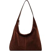 Women’s Trendy Suede Tote Bag Shoulder Bags For Women Fall Underarm Bag Winter Hobo Bag Work Purses Suede Travel Handbag