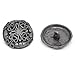 Rockin Beads Mixed 50 Antique Silver Fillagree Sewing Metal Buttons 1 to 1-1/4