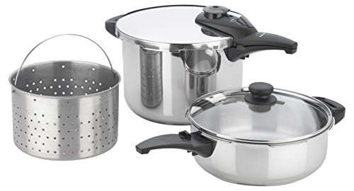 Fagor Innova Premuim 5 Piece Multi -Setting Pressure Cooker Set, Stainless Steel -  918010108