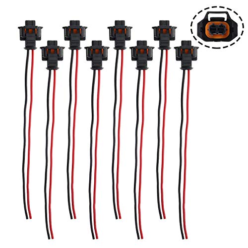 Buy MOTOALL 8pcs Fuel Injector Plug Connector Wire Harness Wiring Pigtail for GM Chevy GMC