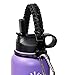 WaterFit Straw Lid and Paracord - For Hydro Flask Wide Mouth Sport Water Bottles & Two Plastic Straws - Hydro Sports Straw Cap Lid 18oz, 32oz, 40oz & 64oz