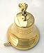 Solid Brass Engraved Bracket Bell 