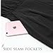 INIBUD Jumpsuits for Women Surplice Self-Tie Sesh Wide Leg Sleeveless V Neck Chiffon (Black, US M (Asian Tag L))