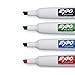 Expo Magnetic Dry Erase Markers with Eraser Chisel Tip Assorted 4 Count