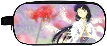 Anime Inuyasha Pencil Case Multi-layer Pen Bag/Pencil Case Zero Wallet Pencil Coin Bag (E)