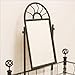 Coaster Vanity Set includes, Vanity Table, Mirror and Bench, Sunburst Design, Black Finish Metal