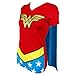 DC Comics Wonder Woman Glitter Juniors Red V-neck Cape Tee (Small)