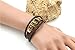 November's Chopin Unique Beads Braided Leather Adjustable Wrap Bracelet