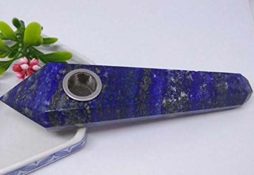 Dream Amethyst Quartz Crystal Point Wand Blue Chevron Amethyst Gemstone Points 3 PCS Screens 3.8-4.3 inches