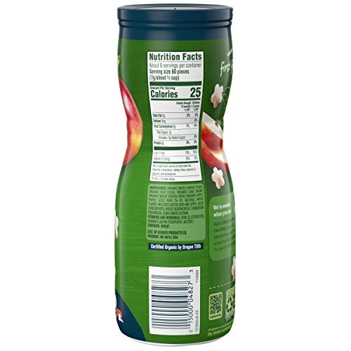 image for Gerber Graduates Gerber Organic Puffs Cereal Snack, Apple, Naturally F