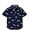 Gymboree Boys' Little Printed Short Sleeve Button Up Shirt