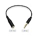 PLAY X STORE 3.5mm Male to 2.5mm Female Headphone Audio Adapter (Black)