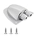 BougeRV ABS Solar Double Cable Entry Gland Box Waterproof Weatherproof Fits for All Cable Types 2mm&sup2; to 6mm&sup2; for Solar Project on RV Camper Van Travel Trailer Boat Cabin