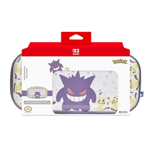 HORI Vault Case (Gengar und Mimigma) Premium Etui für Nintendo Switch 2 – Hartschalen-Tasche – Offiziell Nintendo und Pokémon lizenziert