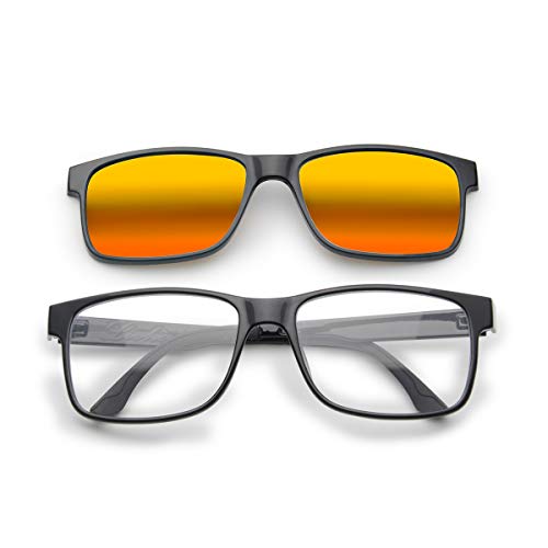 Livho[2 Functions] Blue Light Blocking Computer Glasses,Sunglasses Clip