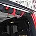 Voodonala for Jeep Roll Bar Grab Handles Grip Handle for Wrangler YJ TJ JK JKU JL JLU 1995-2019 (4 Red)