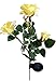 Solar Yellow Rose Flower Lights, Solar Powered Garden Outdoor Decorative Landscape LED Rose Lights Year-Round, Great Gift