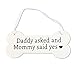 ROSENICE Wooden Crafts Ornament Photo Prop Wedding Pet Dog Bone Ornament Engagement Decor