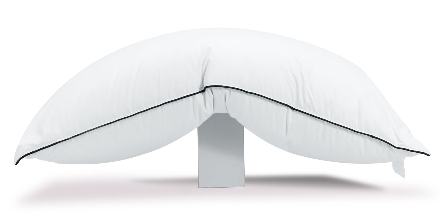 Photo 1 of HYVIF Luxury Down Pillow Standard Size, Ultimate Comfort High Fill Power, 100% Cotton Shell - Soft Bed Pillow for Sleeping - Standard (20" x 26")