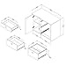 South Shore 1-Door Office Storage Unit with File Drawer, Pure White