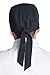 Fiumara Apparel Professional Cooking Head Wrap Ideal for Chef Hat Cotton - Black Made in USA