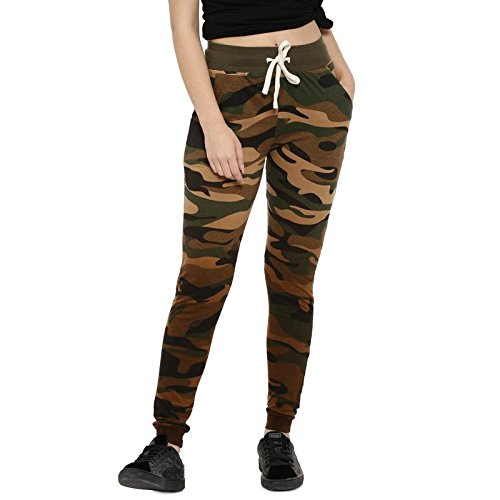 campus sutra women's military spray trackpant